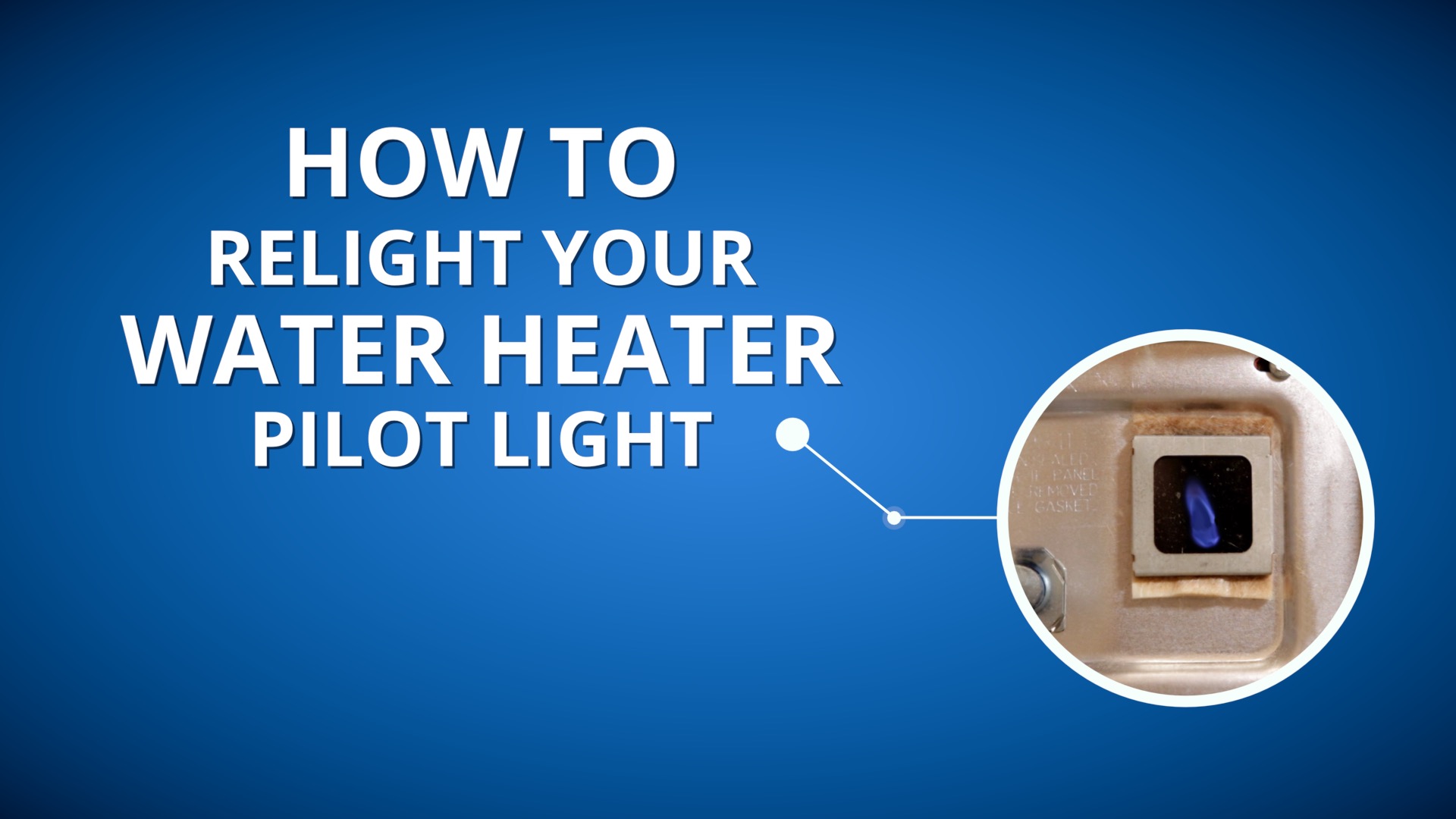 Relight Pilot Light Water Heater