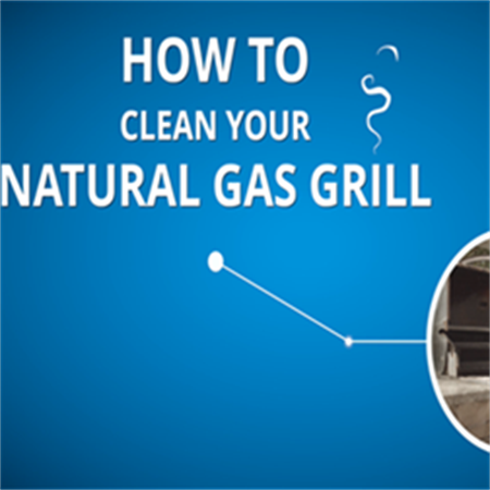 Clean a natural gas grill