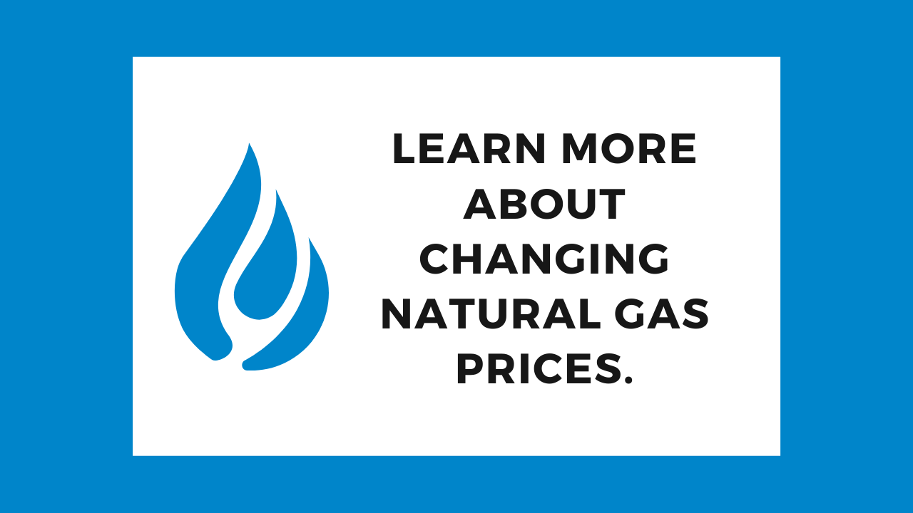 Copy with gas flame graphic